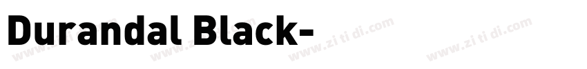 Durandal Black字体转换